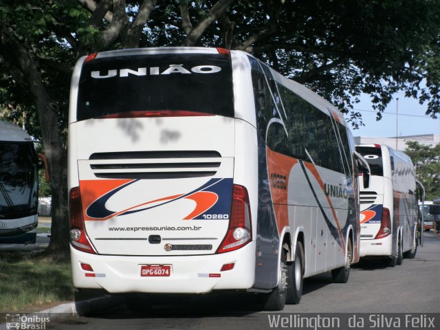 Expresso União 10260 na cidade de Vitória, Espírito Santo, Brasil, por Wellington  da Silva Felix. ID da foto: 5621693.