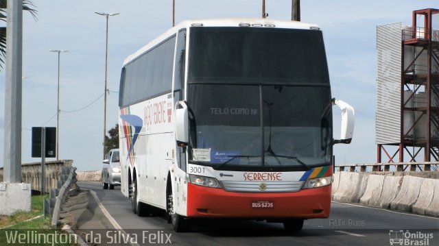 Viação Serrense 3001 na cidade de Vitória, Espírito Santo, Brasil, por Wellington  da Silva Felix. ID da foto: 5621682.