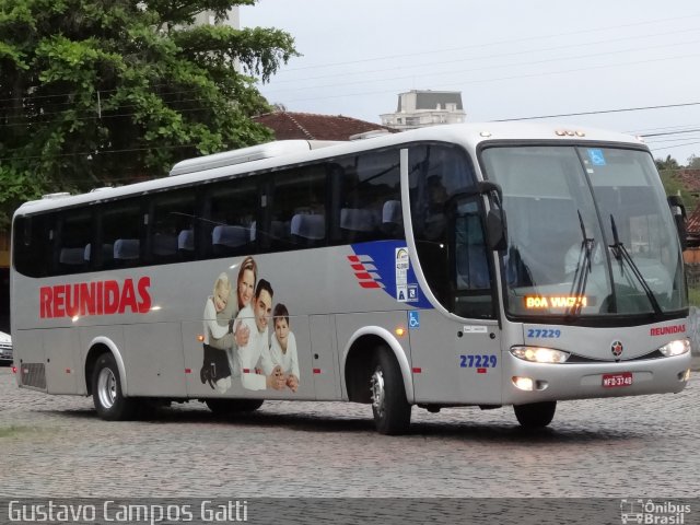 Reunidas Transportes Coletivos 27229 na cidade de Joinville, Santa Catarina, Brasil, por Gustavo Campos Gatti. ID da foto: 5619938.