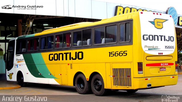 Empresa Gontijo de Transportes 15665 na cidade de Perdões, Minas Gerais, Brasil, por Andrey Gustavo. Número da foto: #5620265.