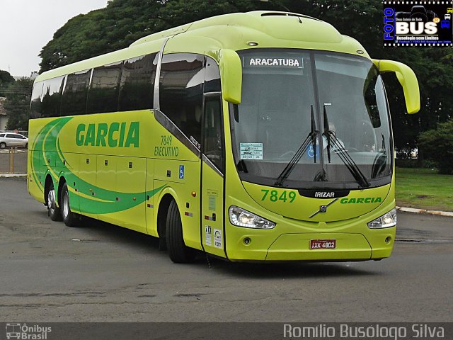 Viação Garcia 7849 na cidade de Rolândia, Paraná, Brasil, por Romílio Busólogo Silva . ID da foto: 5620915.