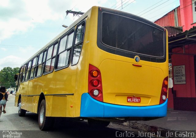 Ônibus Particulares NSJ8357 na cidade de Abaetetuba, Pará, Brasil, por Carlos Jorge N.  de Castro. ID da foto: 5548323.