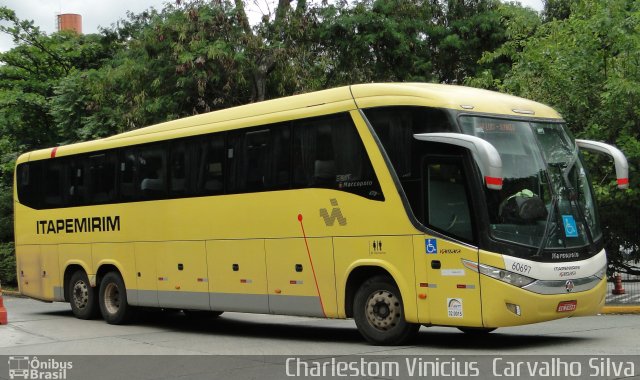 Viação Itapemirim 60697 na cidade de São Paulo, São Paulo, Brasil, por Charlestom Vinicius Carvalho Silva. Número da foto: #5547550.