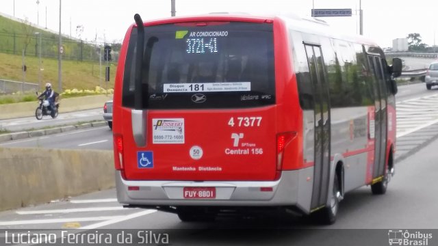 Pêssego Transportes 4 7377 na cidade de São Paulo, São Paulo, Brasil, por Luciano Ferreira da Silva. ID da foto: 5547128.