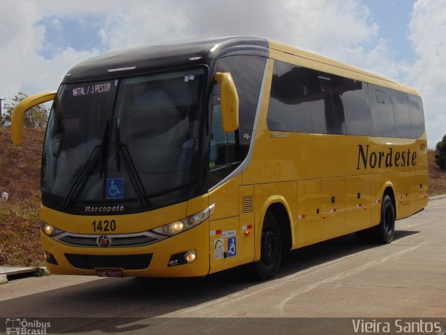 Viação Nordeste 1420 na cidade de Natal, Rio Grande do Norte, Brasil, por Vieira Santos. Número da foto: #5547461.