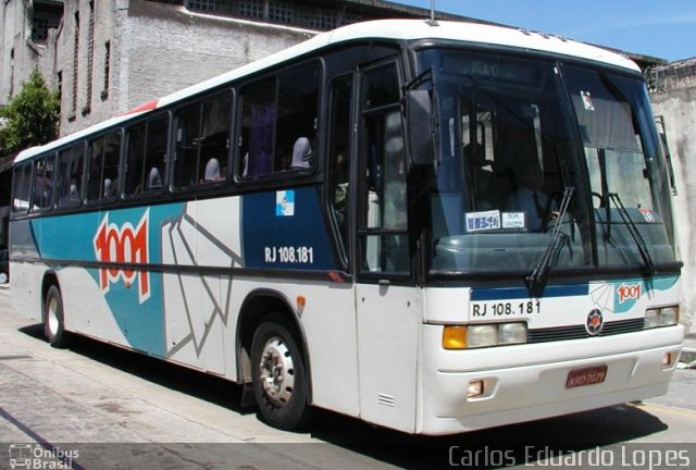 Auto Viação 1001 RJ 108.181 na cidade de Rio de Janeiro, Rio de Janeiro, Brasil, por Carlos Eduardo Lopes. Número da foto: #5546252.