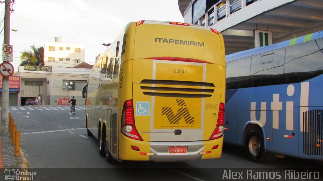 Viação Itapemirim 60647 na cidade de Aparecida, São Paulo, Brasil, por Alex Ramos Ribeiro. ID da foto: 5546315.