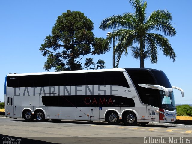 Auto Viação Catarinense 3718 na cidade de Londrina, Paraná, Brasil, por Gilberto Martins. ID da foto: 5547454.