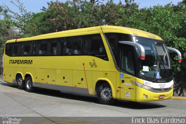 Viação Itapemirim 60731 na cidade de São Paulo, São Paulo, Brasil, por Erick Dias. Número da foto: #5546884.