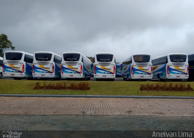 Empresas de Transportes Santana e São Paulo Frota na cidade de Camaçari, Bahia, Brasil, por Aneivan Lima. ID da foto: 5549952.