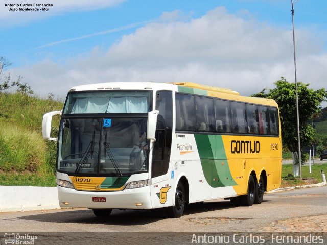 Empresa Gontijo de Transportes 11970 na cidade de João Monlevade, Minas Gerais, Brasil, por Antonio Carlos Fernandes. ID da foto: 5550485.