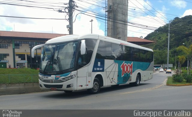 Auto Viação 1001 RJ 108.469 na cidade de Nova Friburgo, Rio de Janeiro, Brasil, por Giuseppe Carvalho. ID da foto: 5549883.