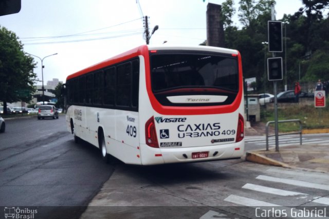 Visate - Viação Santa Tereza 409 na cidade de Caxias do Sul, Rio Grande do Sul, Brasil, por Carlos Gabriel. Número da foto: #5551059.
