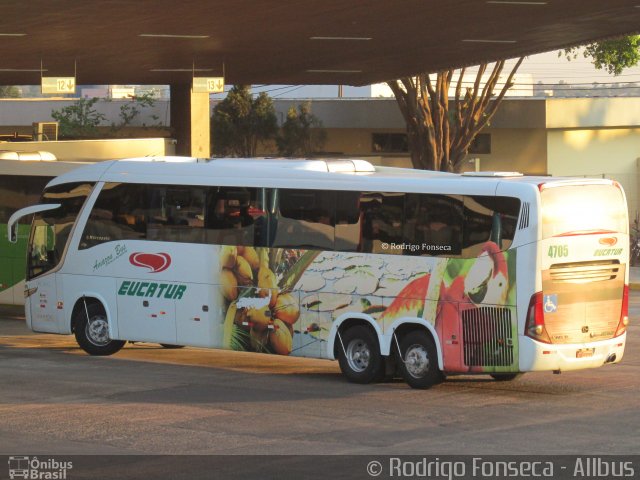 Eucatur - Empresa União Cascavel de Transportes e Turismo 4705 na cidade de Foz do Iguaçu, Paraná, Brasil, por Rodrigo Fonseca. Número da foto: #5550931.