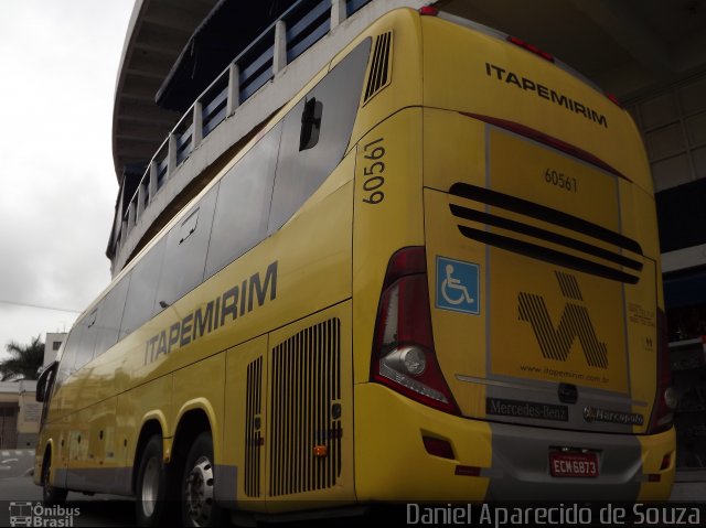 Viação Itapemirim 60561 na cidade de Aparecida, São Paulo, Brasil, por Daniel Aparecido de Souza. Número da foto: #5552625.