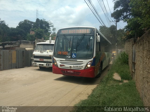 Transportadora Tinguá RJ 156.034 na cidade de Nova Iguaçu, Rio de Janeiro, Brasil, por Fabiano Magalhaes. Número da foto: #5553185.