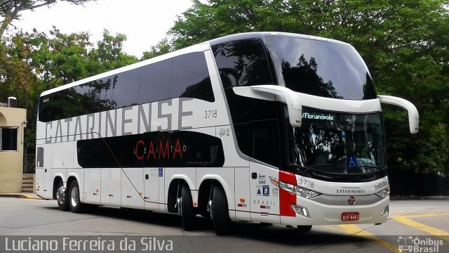 Auto Viação Catarinense 3718 na cidade de São Paulo, São Paulo, Brasil, por Luciano Ferreira da Silva. Número da foto: #5553440.