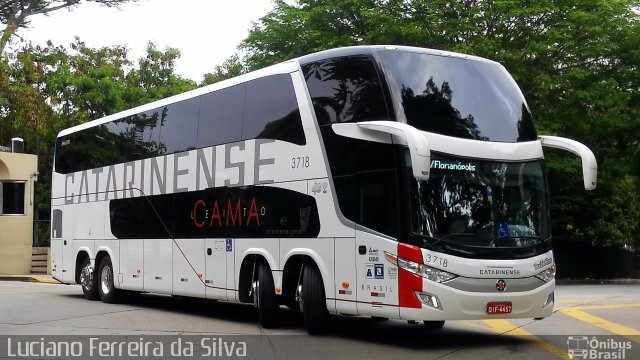 Auto Viação Catarinense 3718 na cidade de São Paulo, São Paulo, Brasil, por Luciano Ferreira da Silva. ID da foto: 5553440.