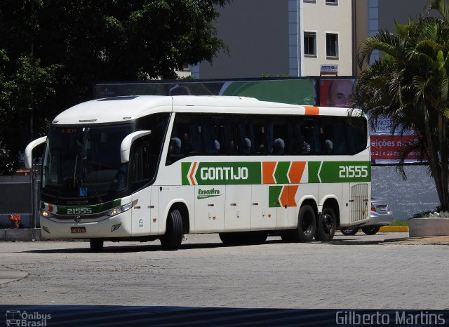 Empresa Gontijo de Transportes 21555 na cidade de Resende, Rio de Janeiro, Brasil, por Gilberto Martins. Número da foto: #5556657.