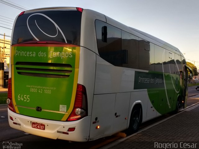 Expresso Princesa dos Campos 6455 na cidade de Londrina, Paraná, Brasil, por Rogério César. Número da foto: #5556487.