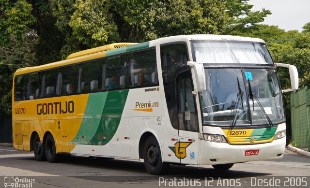 Empresa Gontijo de Transportes 12870 na cidade de São Paulo, São Paulo, Brasil, por Cristiano Soares da Silva. ID da foto: 5554986.