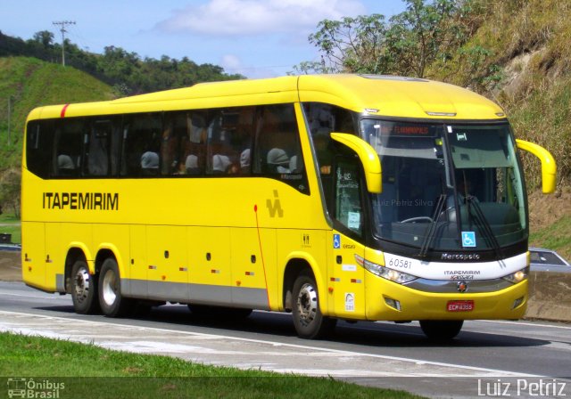 Viação Itapemirim 60581 na cidade de Barra Mansa, Rio de Janeiro, Brasil, por Luiz Petriz. Número da foto: #5554548.