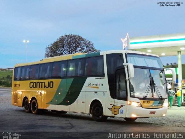 Empresa Gontijo de Transportes 11975 na cidade de João Monlevade, Minas Gerais, Brasil, por Antonio Carlos Fernandes. ID da foto: 5554835.