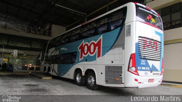 Auto Viação 1001 RJ 108.476 na cidade de Nova Friburgo, Rio de Janeiro, Brasil, por Leonardo Correa Gomes Martins. ID da foto: 5554771.