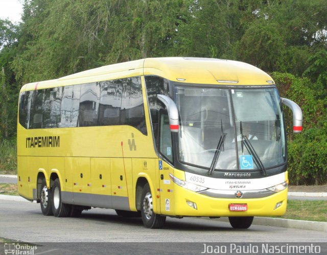 Viação Itapemirim 60535 na cidade de Recife, Pernambuco, Brasil, por Joao Paulo Nascimento Silva. ID da foto: 5556080.