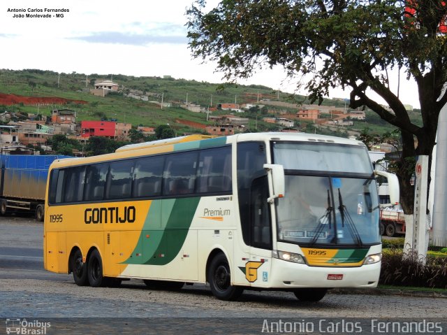 Empresa Gontijo de Transportes 11995 na cidade de João Monlevade, Minas Gerais, Brasil, por Antonio Carlos Fernandes. ID da foto: 5554841.