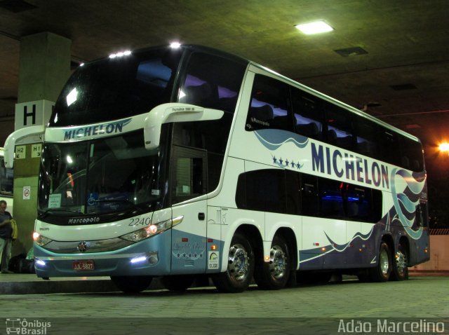 Michelon Turismo 2240 na cidade de Belo Horizonte, Minas Gerais, Brasil, por Adão Raimundo Marcelino. Número da foto: #5556486.