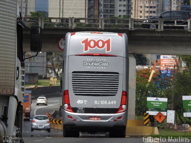 Auto Viação 1001 RJ 108.649 na cidade de Resende, Rio de Janeiro, Brasil, por Gilberto Martins. ID da foto: 5556688.