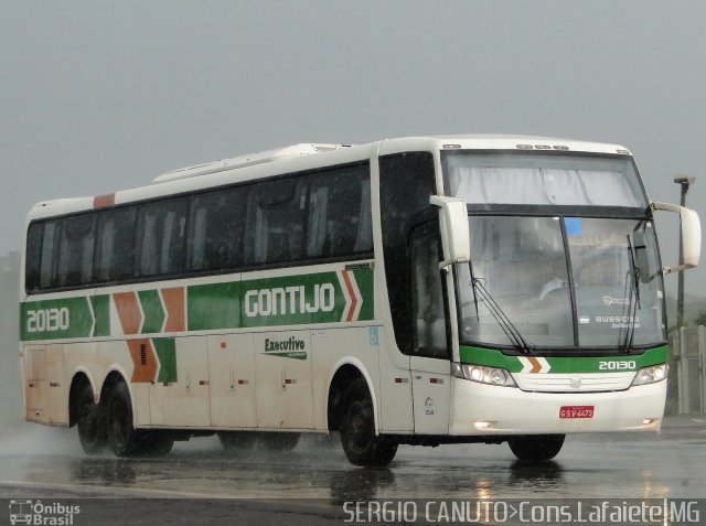 Empresa Gontijo de Transportes 20130 na cidade de Conselheiro Lafaiete, Minas Gerais, Brasil, por Sérgio Augusto Braga Canuto. Número da foto: #5559117.