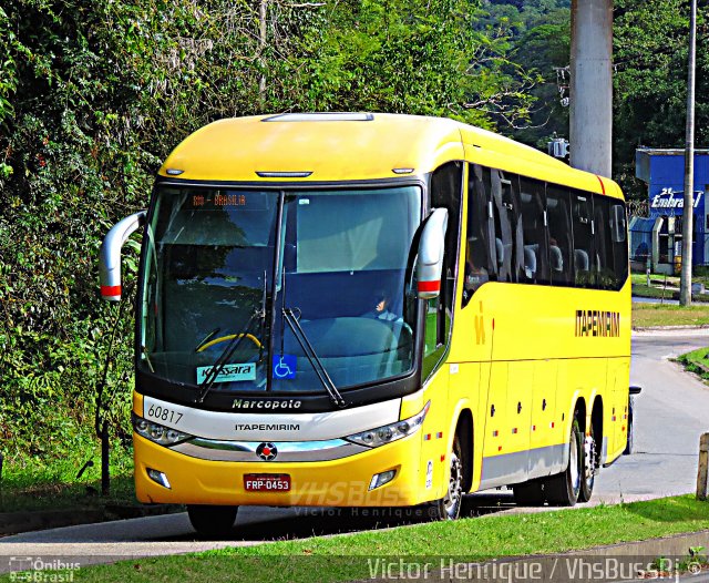 Viação Itapemirim 60817 na cidade de Petrópolis, Rio de Janeiro, Brasil, por Victor Henrique. ID da foto: 5558319.