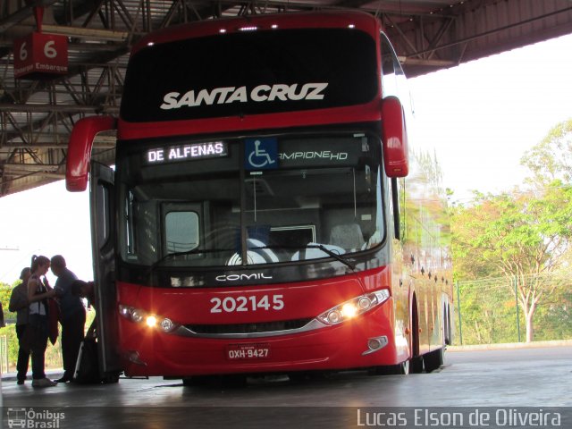Viação Santa Cruz 202145 na cidade de Alfenas, Minas Gerais, Brasil, por Lucas Elson de Oliveira. Número da foto: #5558780.