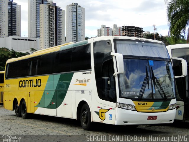 Empresa Gontijo de Transportes 11610 na cidade de Belo Horizonte, Minas Gerais, Brasil, por Sérgio Augusto Braga Canuto. ID da foto: 5559210.