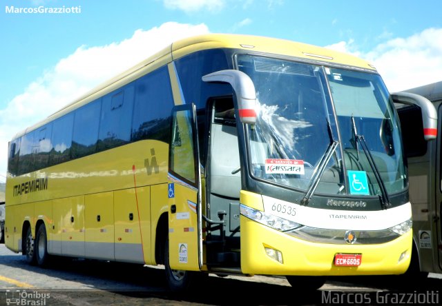 Viação Itapemirim 60535 na cidade de Manhuaçu, Minas Gerais, Brasil, por Marcos Grazziotti. Número da foto: #5557910.