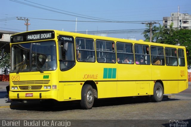 Transtusa - Transporte e Turismo Santo Antônio 9513 na cidade de Joinville, Santa Catarina, Brasil, por Daniel Budal de Araújo. Número da foto: #5561538.
