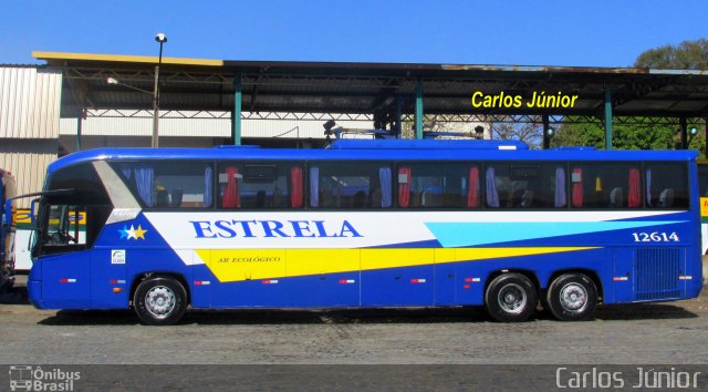 Viação Estrela 12614 na cidade de Goiânia, Goiás, Brasil, por Carlos Júnior. ID da foto: 4807855.