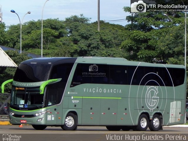 Viação Garcia 7027 na cidade de Maringá, Paraná, Brasil, por Victor Hugo Guedes Pereira. ID da foto: 4808048.