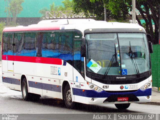 Breda Transportes e Serviços 4297 na cidade de São Paulo, São Paulo, Brasil, por Adam Xavier Rodrigues Lima. ID da foto: 4807795.