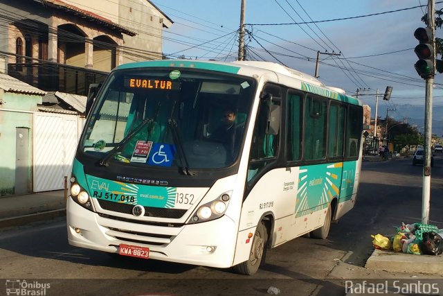 EVAL - Empresa de Viação Angrense 1352 na cidade de Rio de Janeiro, Rio de Janeiro, Brasil, por Rafael Leonel Jacinto dos Santos. Número da foto: #4806945.