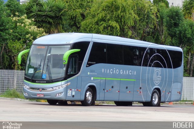 Viação Garcia 16314 na cidade de Curitiba, Paraná, Brasil, por Roger Silva. Número da foto: #4808003.