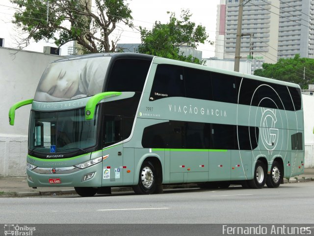 Viação Garcia 7997 na cidade de São Paulo, São Paulo, Brasil, por Fernando Antunes. ID da foto: 4808512.