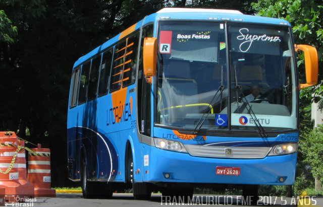 Litorânea Transportes Coletivos 5078 na cidade de São Paulo, São Paulo, Brasil, por Francisco Mauricio Freire. ID da foto: 4807128.