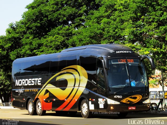 Expresso Nordeste 4760 na cidade de Maringá, Paraná, Brasil, por Lucas Oliveira . ID da foto: 4806983.