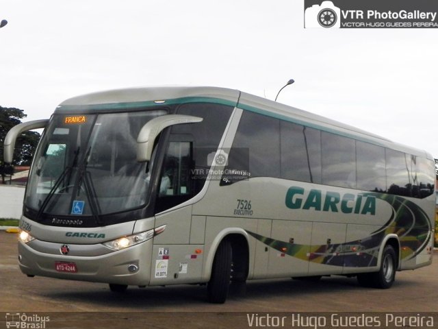 Viação Garcia 7526 na cidade de Maringá, Paraná, Brasil, por Victor Hugo Guedes Pereira. ID da foto: 4808040.