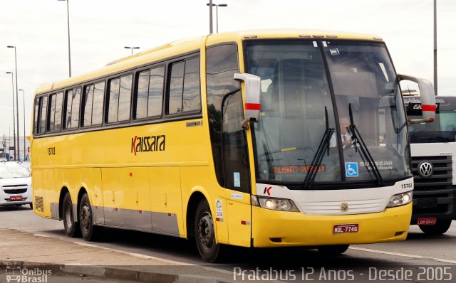 Kaissara - Viação Caiçara 15703 na cidade de São Paulo, São Paulo, Brasil, por Cristiano Soares da Silva. ID da foto: 4808151.