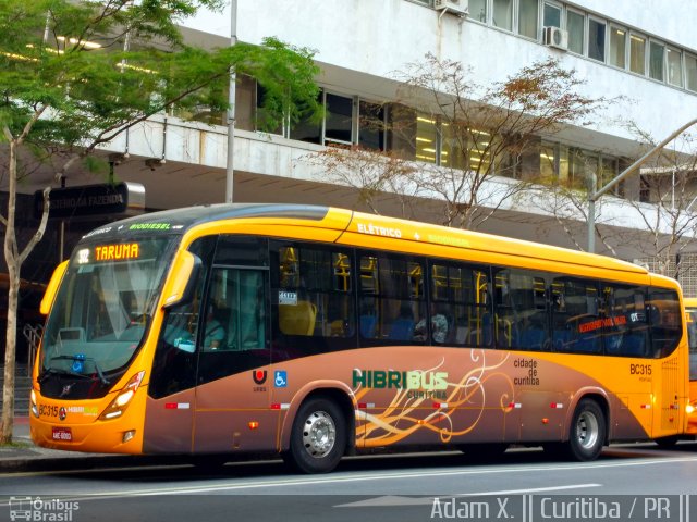 Transporte Coletivo Glória BC315 na cidade de Curitiba, Paraná, Brasil, por Adam Xavier Rodrigues Lima. ID da foto: 4807812.