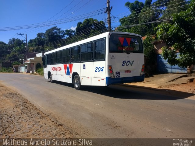 Viação Princesa da Serra 204 na cidade de Valença, Rio de Janeiro, Brasil, por Matheus Ângelo Souza e Silva. ID da foto: 4831355.